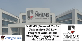 NMIMS (Deemed To Be University) UG Law Program Admissions 2025 Open, Apply Now via CLAT Score!